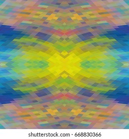 Abstract geometric repeating seamless colorful pattern for design, textile and backgrounds