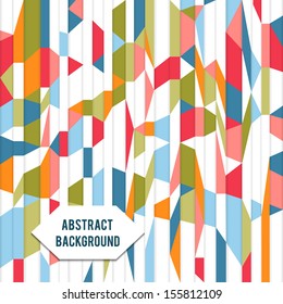 Abstract geometric retro background