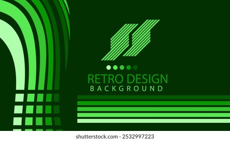 Abstract  geometric retro background with diagonal lines and shapes. Vector illustration