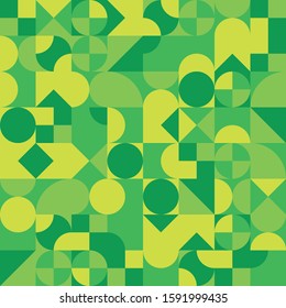Abstract geometric retro design. Vector seamless pattern.
