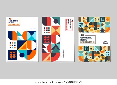 Abstrakter geometrischer Retro Moderner Hintergrund