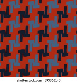 Abstract geometric retro pattern. Vector Background. Seamless texture