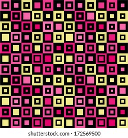 Abstract geometric retro seamless pattern.