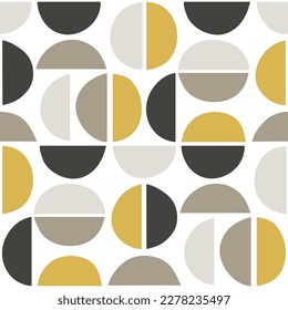 Abstract geometric retro seamless pattern