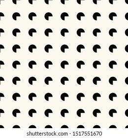 Abstract geometric retro seamless polka dot on beige background . Vector pattern