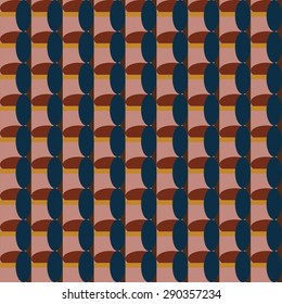 Abstract geometric retro seamless tile. Retro wallpaper texture. Vintage pattern for design uses, web and printed media. Colorful wrapping paper.