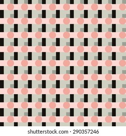 Abstract geometric retro seamless tile. Retro wallpaper texture. Vintage pattern for design uses, web and printed media. Colorful wrapping paper.