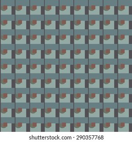Abstract geometric retro seamless tile. Retro wallpaper texture. Vintage pattern for design uses, web and printed media. Colorful wrapping paper.