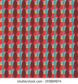 Abstract geometric retro seamless tile. Retro wallpaper texture. Vintage pattern for design uses, web and printed media. Colorful wrapping paper.