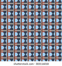 Abstract geometric retro seamless tile. Retro wallpaper texture. Vintage pattern for design uses, web and printed media. Colorful wrapping paper.