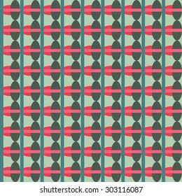Abstract geometric retro seamless tile. Retro wallpaper texture. Vintage pattern for design uses, web and printed media. Colorful wrapping paper.