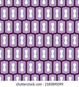 Abstract Geometric Retro Style Chains Seamless Pattern Trendy Fashion Colors Perfect for Allover Fabric Print or Wall Paper Minimal Simple Concept Lilac Purple Tones