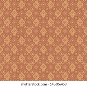 Abstract Geometric Retro Texture. Seamless pattern. Floral lightning ornament. Lacy vintage  background