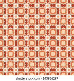 Abstract Geometric Retro Texture. Seamless pattern. Floral lightning ornament. Lacy vintage background