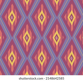 Abstract geometric rhombs pattern. Colorful diagonal background.seamless  vector diamond illustration, Abstract geometrical surface.Modern urban wallpaper.

