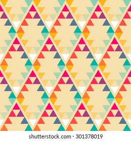 Abstract geometric rhombus triangle seamless pattern 