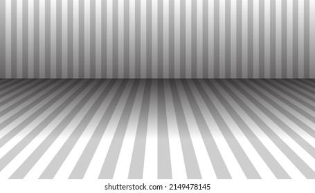 Resumen cuarto geométrico, podio, escenario. Ilustración vectorial, burla