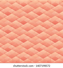 Abstract geometric rose gold color background, vector illustration