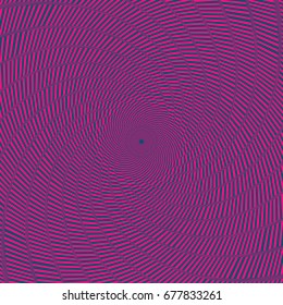 Abstract geometric rotated vector pattern in pink and dark turquoise colors