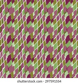 Abstract geometric rough spotty rhombus
seamless pattern. Modern repeating background texture.