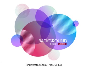 Abstract geometric round circle shapes design background for design,vector background