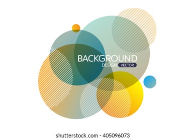 Abstract geometric round circle shapes background for design,vector background