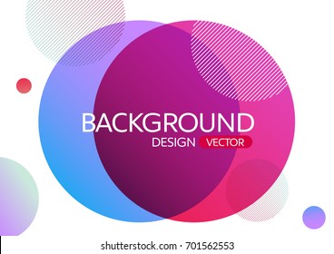 Abstract geometric round circle shapes gradient color background for design,vector background