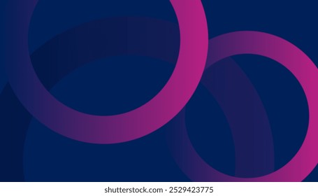 Abstrakte geometrische runde Form auf blauem Hintergrund Design