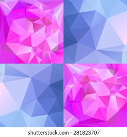 Abstract geometric rumpled triangular low poly style vector illustration graphic background. Digital vector illustration.