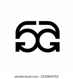 Abstrakte Geometrie S Ein Buchstabe Vektorlogo Design mit rückwärts gerichteten Pfeilzeichen.