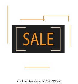 Abstract geometric sale background design template
