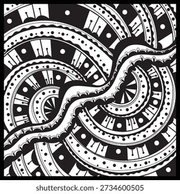 Abstractas diseño bufanda geométrica