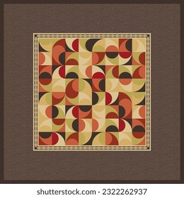 abstract geometric scarf hijab design 068