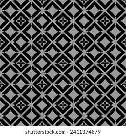 Abstract geometric seamless background. Black texture. monochrome pattern.