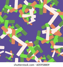 Abstract geometric seamless background with bright colored rectangles