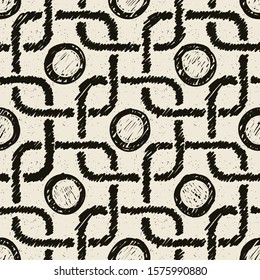Abstract geometric seamless background design. Creative stylish texture. Abstract backdrop for wallpaper, web design, textile, décor, cover template. Vector Hand drawn pattern