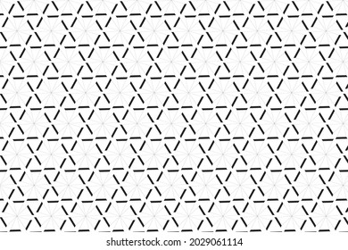 Resumen de diseño de fondo geométrico sin costuras. Ornamento blanco y negro. Patrón gráfico moderno. Diseño gráfico de letrinas simple