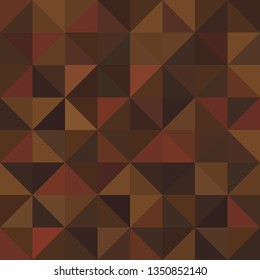 Abstract geometric seamless background made in coffee colors. Vector illustration. Design element for wallpaper, wrapping paper or fabric.