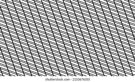 Abstract geometric seamless background. Minimalist hand drawn effect design. Black simple grid, mosaic vector pattern