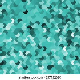 Abstract geometric seamless background - multi-colored shapes (camouflage) in vector