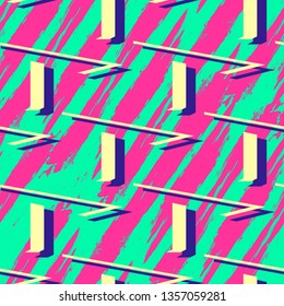 Abstract geometric seamless background vector