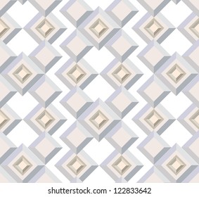 abstract geometric seamless background. vintage retro architectural pattern.