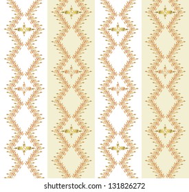 Abstract geometric seamless background. White floral texture.