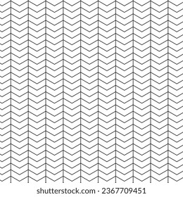 patrón de línea de onda negra abstracta geométrica sin costuras.