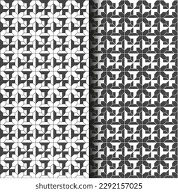 Resumen geométrico Patrón blanco y negro sin foco. Diseño escandinavo. Baldosas sencillas y modernas