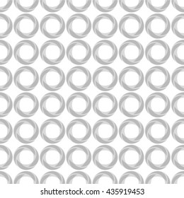 Abstract geometric seamless black and white style pattern with circle.