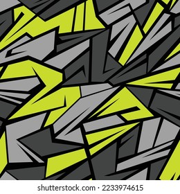 Abstract geometric seamless camo pattern. Modern sport camouflage urban trendy ornament for fabric and fashion print. Vector background.