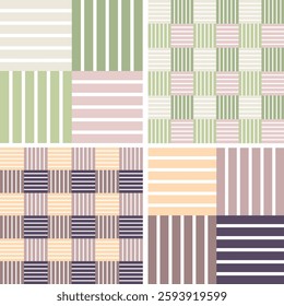 Abstract geometric seamless checkered pattern.