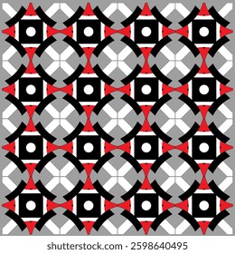 Abstract geometric seamless checkered pattern.