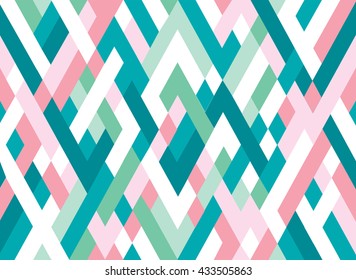 Abstract Geometric Seamless Colorful Pattern. Abstract Vector Background.